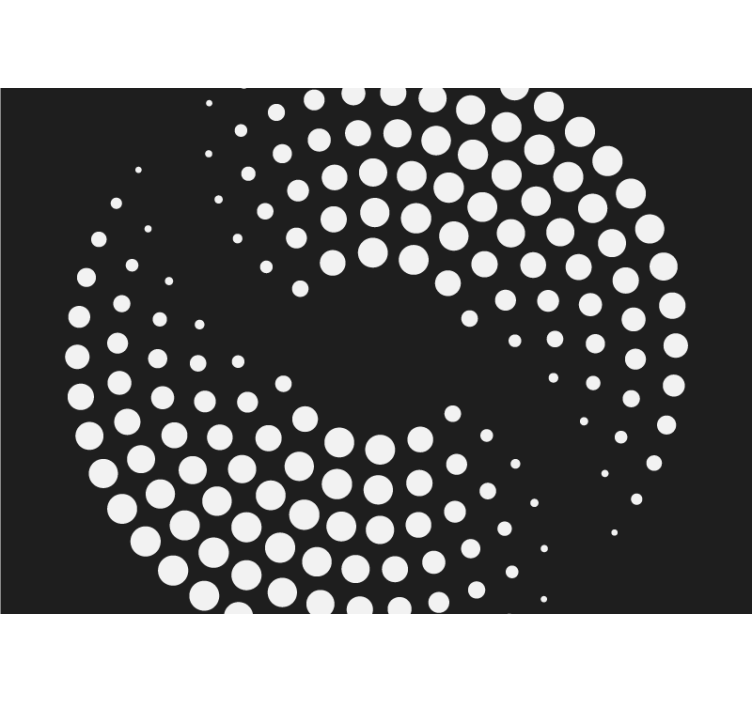 Alte fotomural design dinamic punctat alb - TenStickers