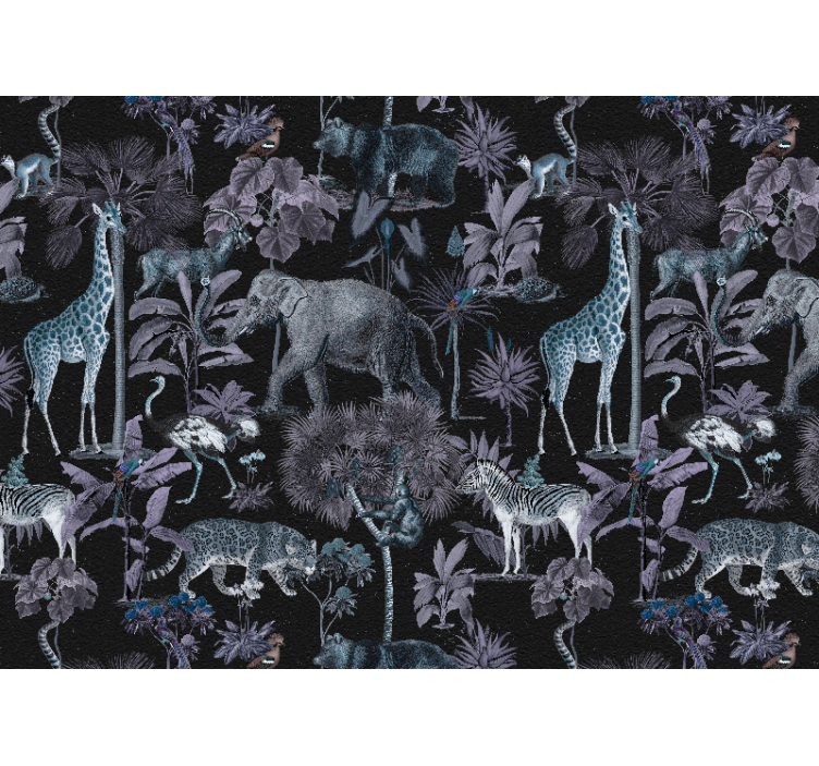 Fototapet animale peisaj safari sălbatic - TenStickers