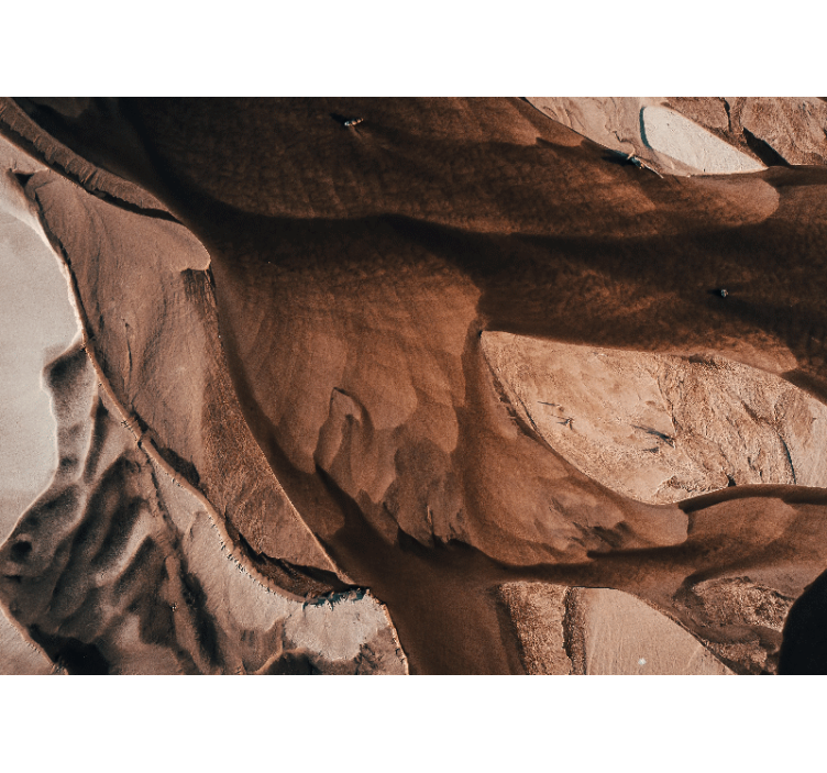 Fototapet abstract cu modele texturate de nisip - TenStickers