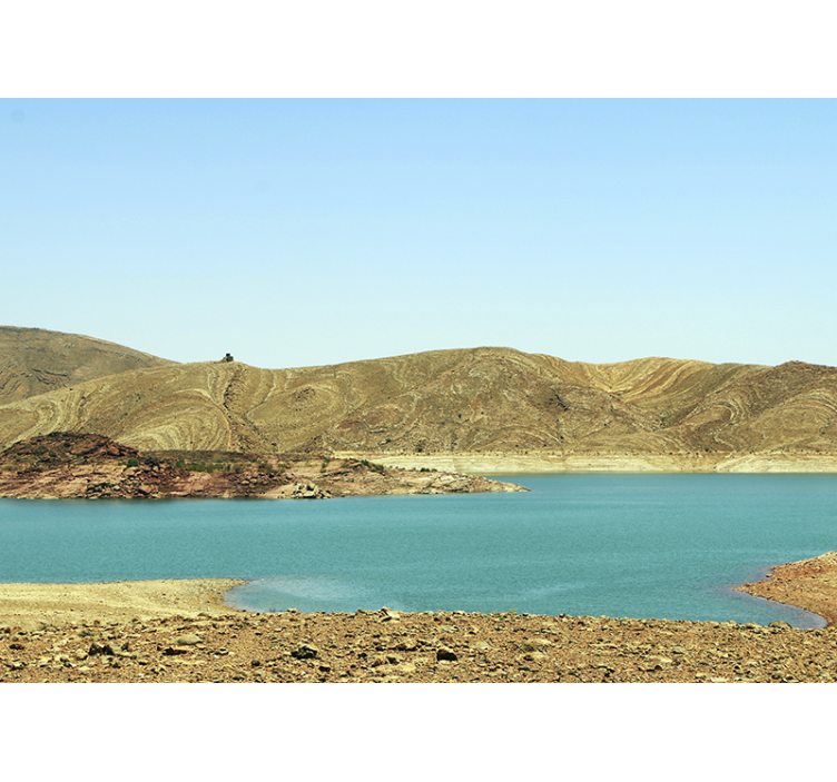 Muntele fototapet lac de munte seren - TenStickers