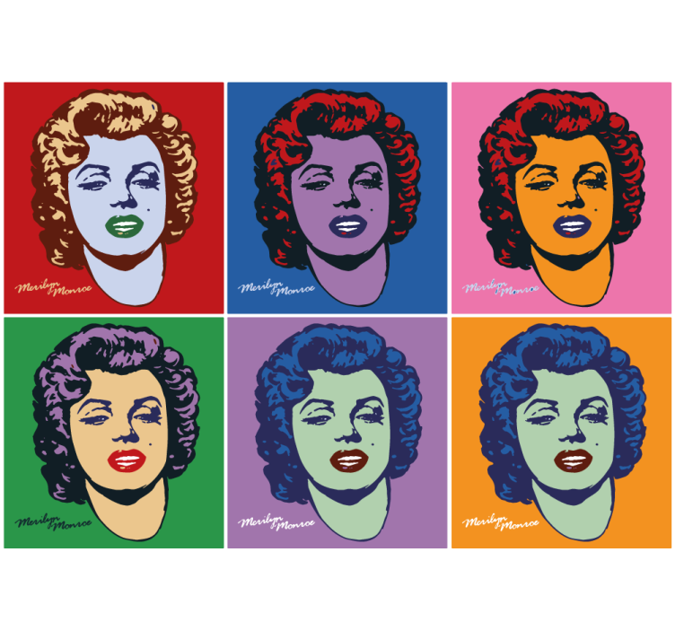 Fototapet arta portrete în stil pop art - TenStickers