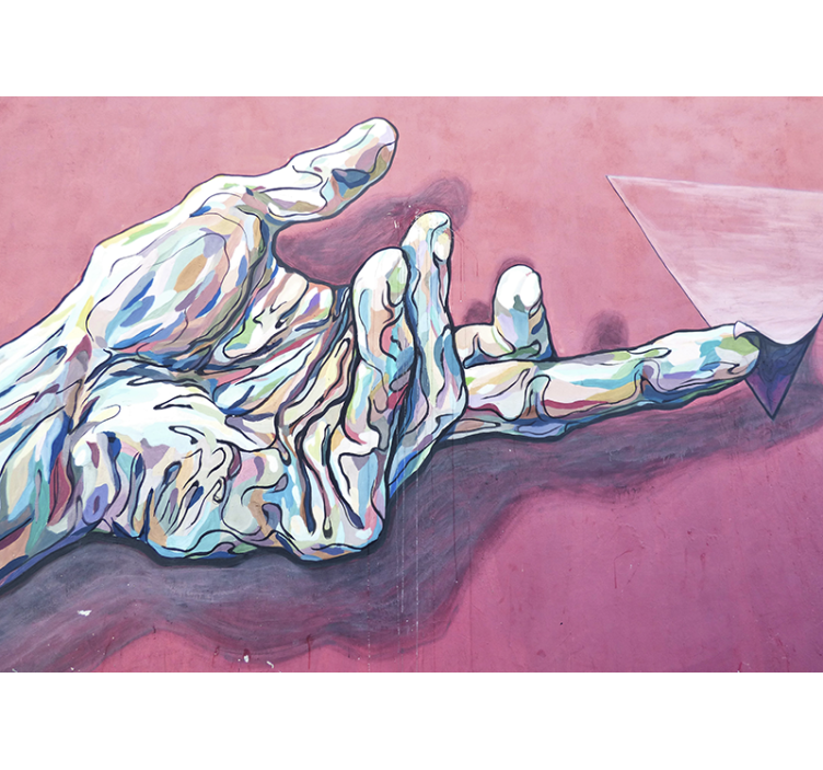 Fototapet arta gest abstract al mâinii - TenStickers