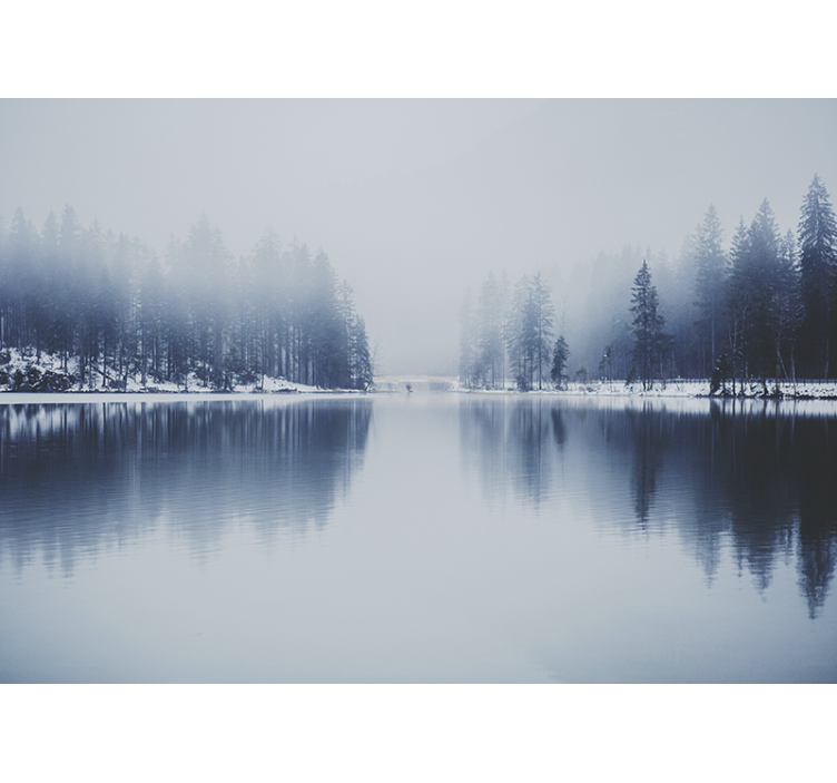 Fototapet natura peisaj lac liniștit - TenStickers