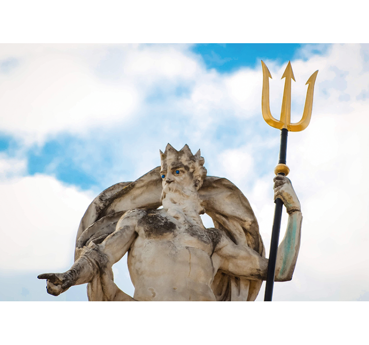 Fototapet arta stăpânul mitic al oceanului - TenStickers