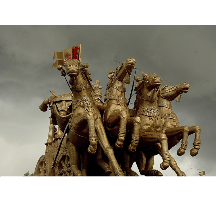 Fototapet vehicule cai de luptă istorici - TenStickers