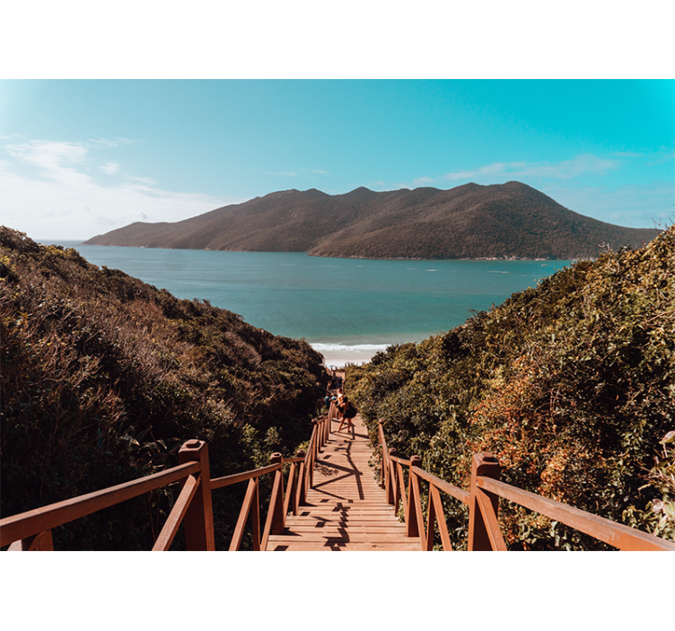 Fototapet peisaje calea liniștită a oceanului - TenStickers