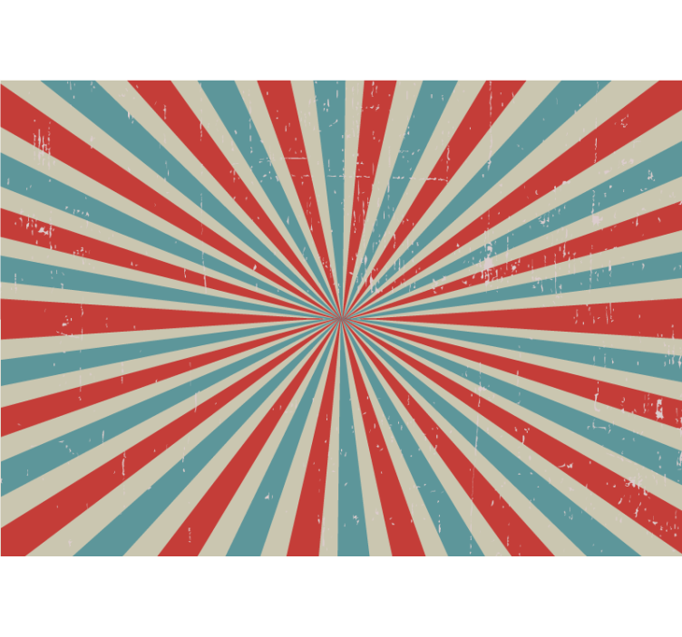 Fototapet artă urbană explozie de culoare radială - TenStickers