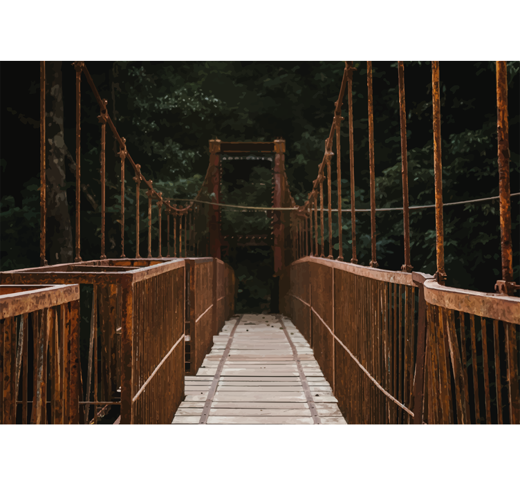 Fototapet natura poduri în natură - TenStickers