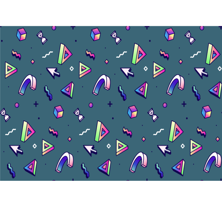 Obiecte retro vaporwave fototapetpentru adolescenți - TenStickers