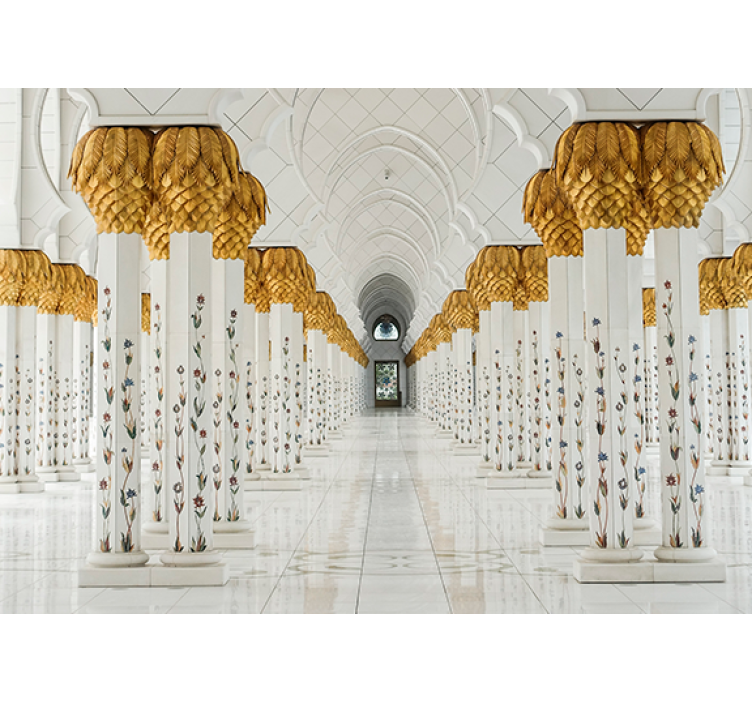 Fototapet african foyer cu coloane majestuoase - TenStickers