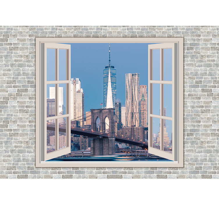 Fototapet New York vederile lui manhattan cer curat - TenStickers