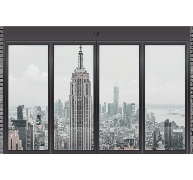 Fototapet new york skyline urban empire state - TenStickers