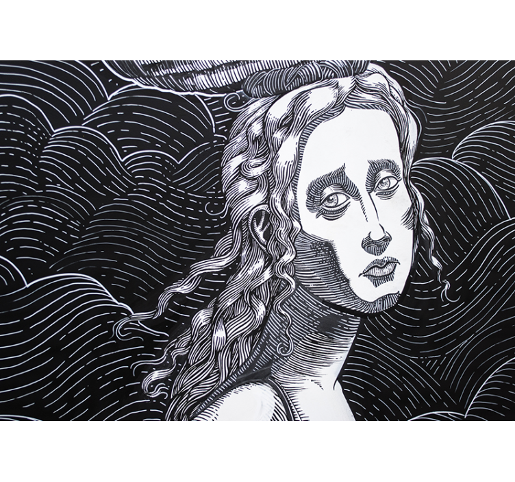 Fototapet arta portret feminin complex - TenStickers