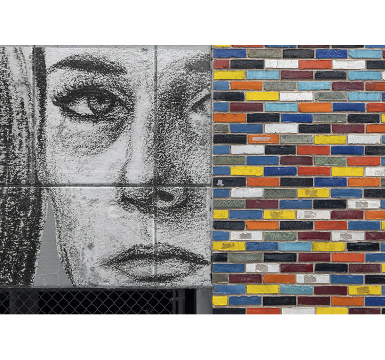 Fototapet artă urbană portret urban unic - TenStickers