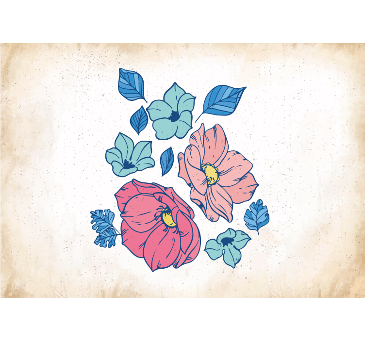 Fototapet cu flori compoziție florală blush - TenStickers