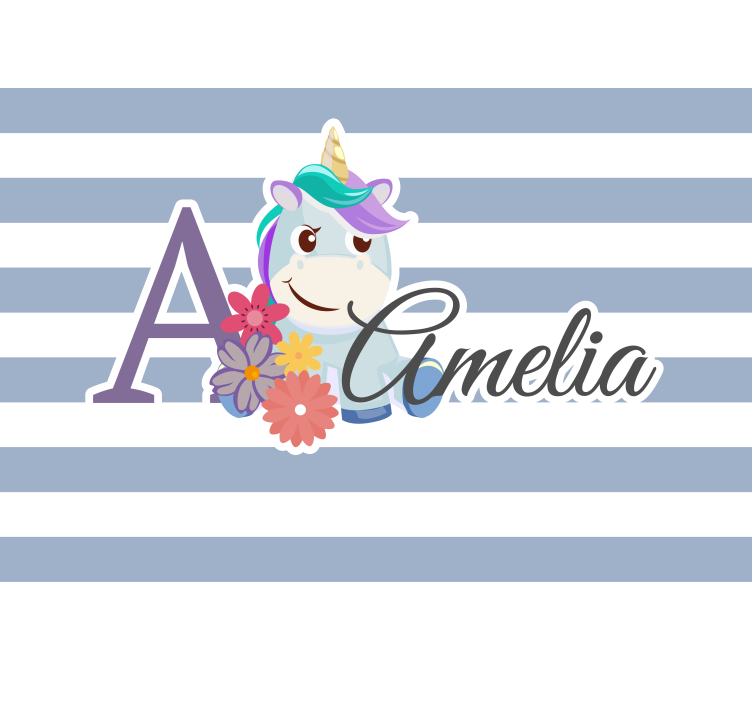 Fototapet personalizabil temă cu unicorni fermecători - TenStickers