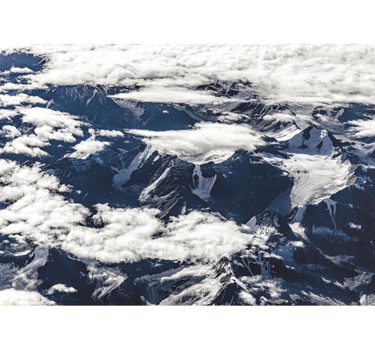 Muntele fototapet priveliște majestică de munte - TenStickers