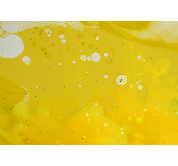 Fototapet abstract modele galbene învârtite - TenStickers