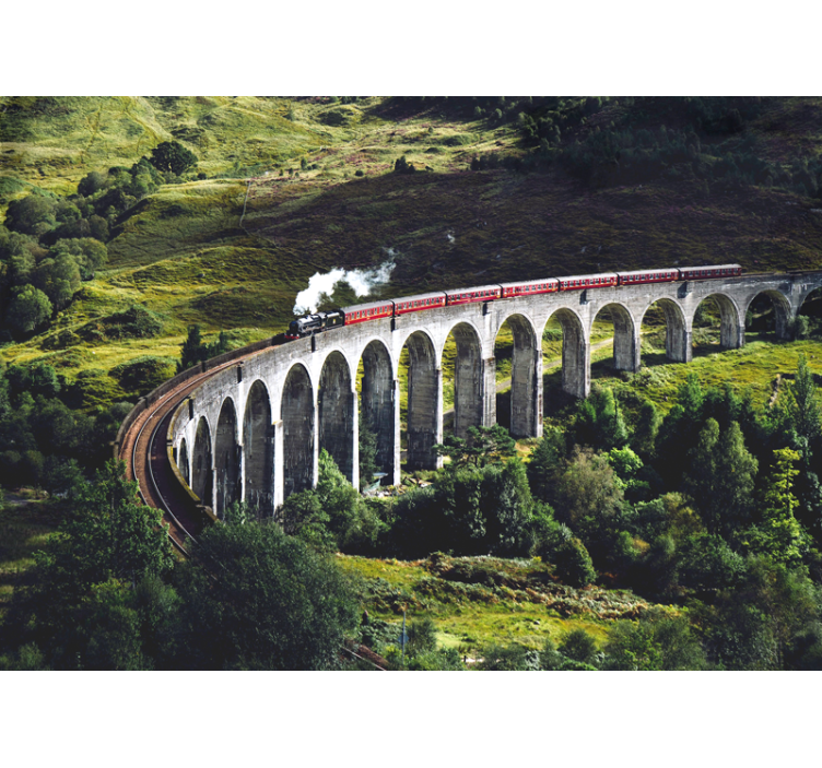 Fototapet de oraș pod feroviar iconic - TenStickers