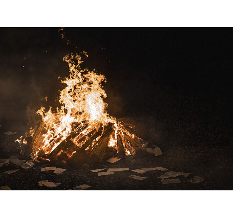 Fototapet abstract scenă de foc de tabără - TenStickers