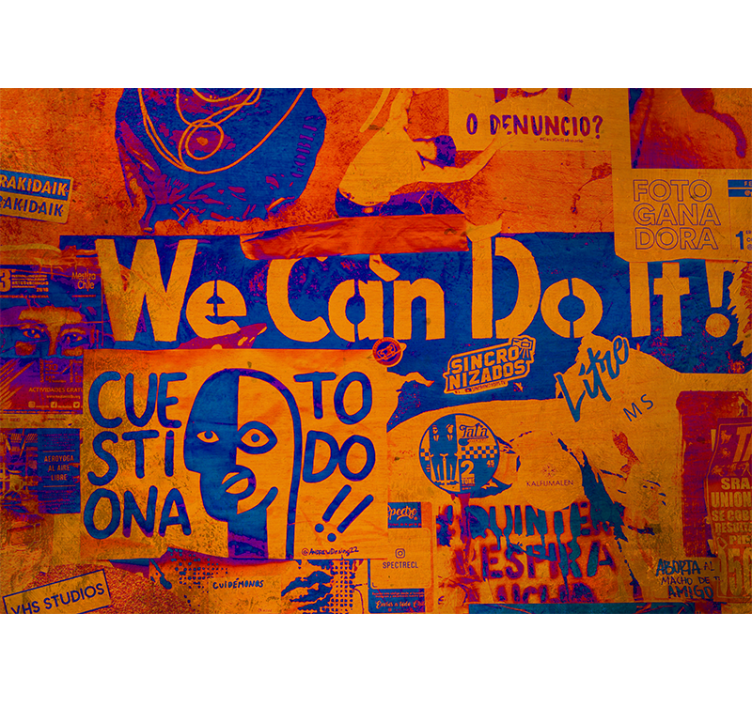 Fototapet artă urbană expresie Împuternicită - TenStickers