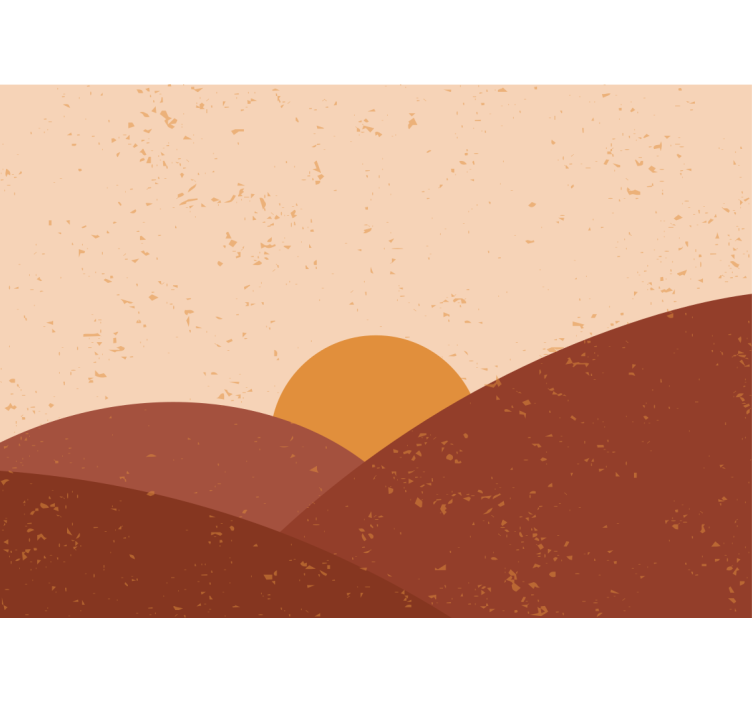 Fototapet peisaje crepuscul deasupra vârfurilor - TenStickers