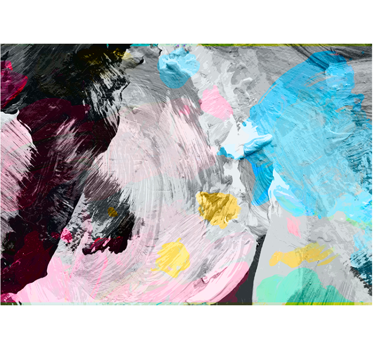 Fototapet abstract cu pensule de vopsea dinamice - TenStickers