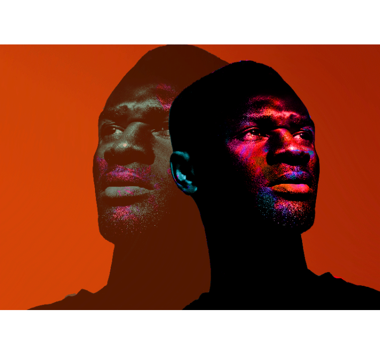 Fototapet persoane siluete portret dinamice - TenStickers