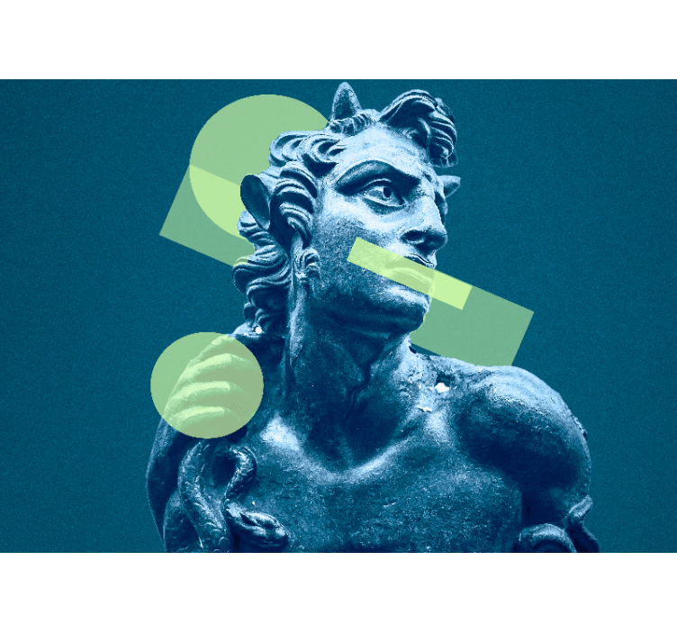 Murală de artă pop artă statuie greacă artă clasică - TenStickers