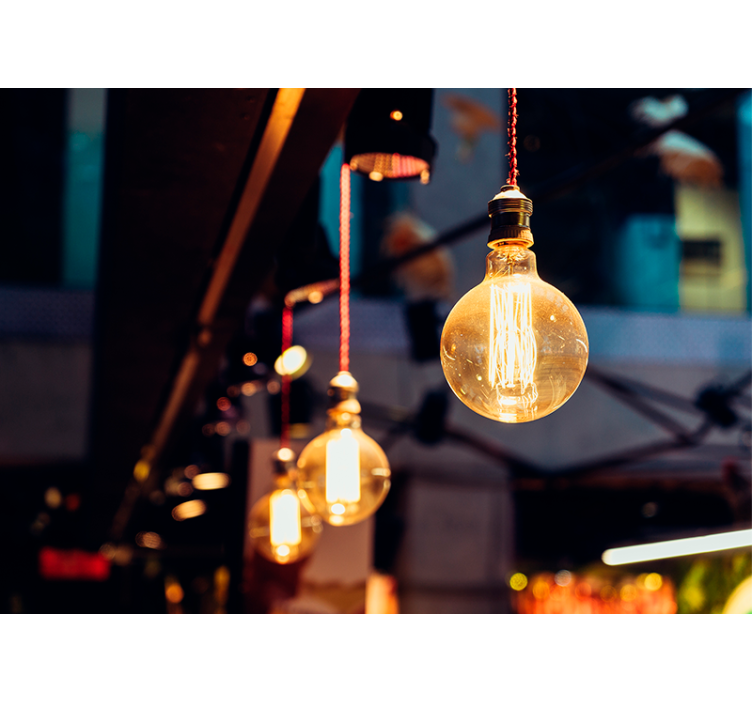 Picturi murale de textură și model corp de iluminat vintage - TenStickers