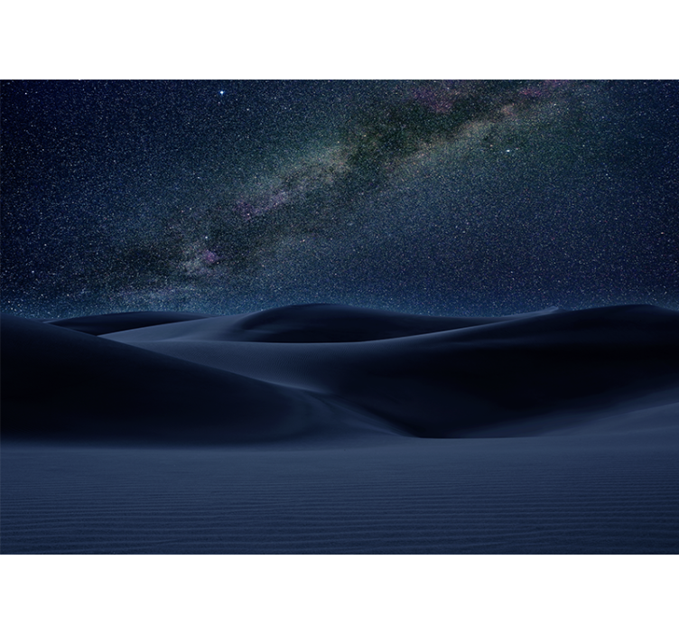 Spațiul fototapet peisaj nocturn stelar - TenStickers