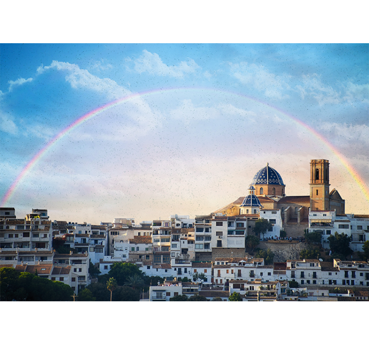 Fototapet de oraș arhitectură de oraș costier - TenStickers