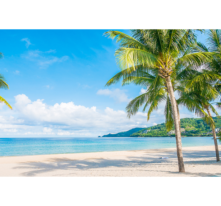 Fototapet natura refugiu pe țărm tropical - TenStickers