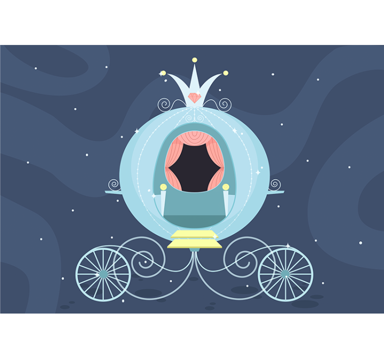 Fototapet pentru copii trăsura de basm - TenStickers