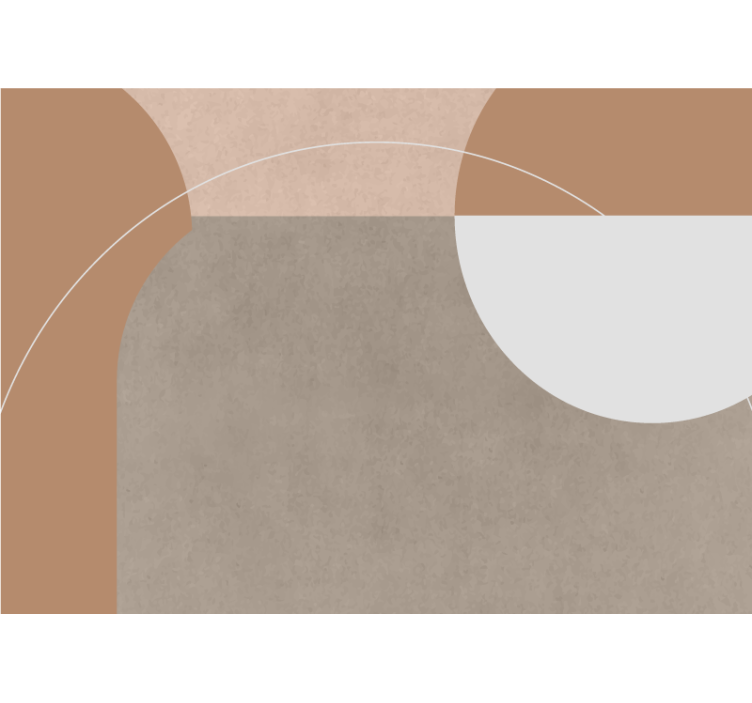 Fototapet modern compoziție forme geometrice - TenStickers