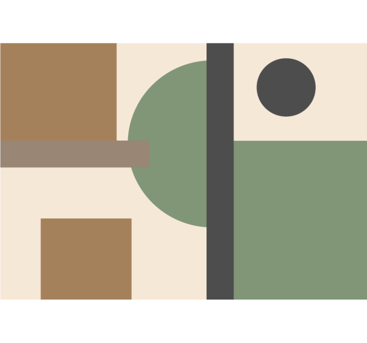 Fototapet abstract organizare forme geometrice - TenStickers