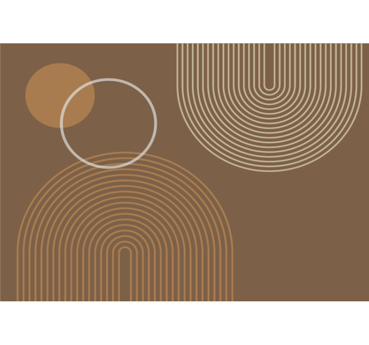 Fototapet abstract cu modele circulare geometrice - TenStickers