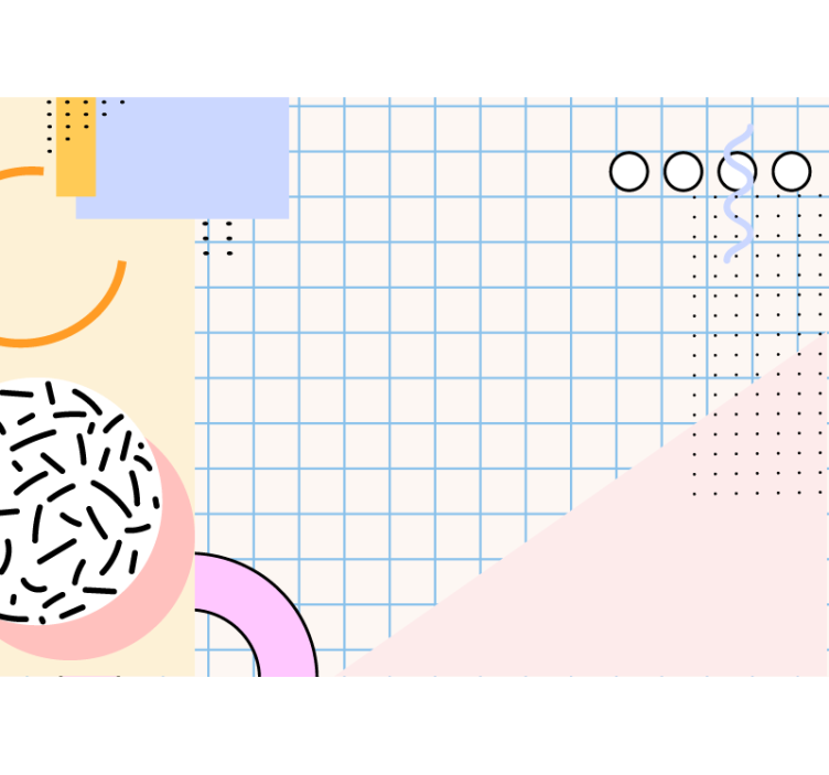 Fototapet abstract configurație forme geometrice - TenStickers