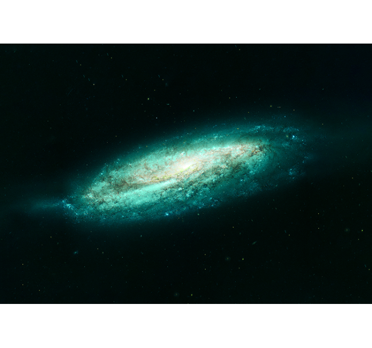 Spațiul fototapet formare spirală galactică - TenStickers