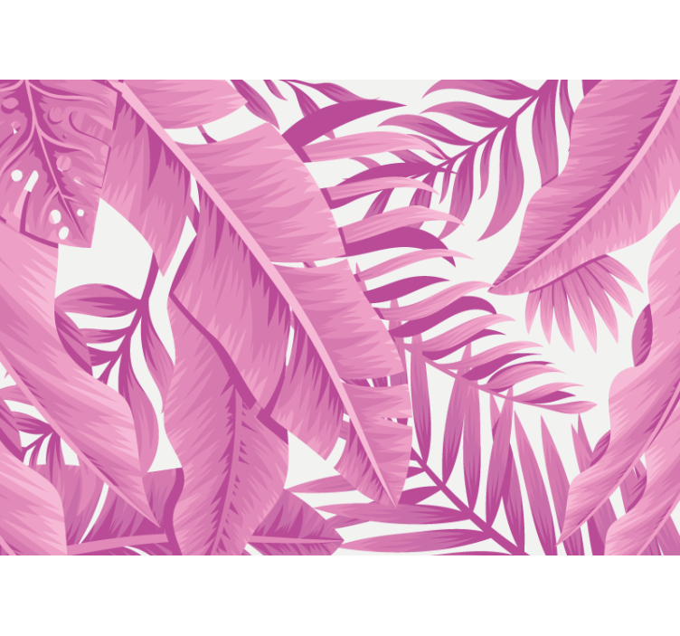 Fototapet natura design tropical roz - TenStickers