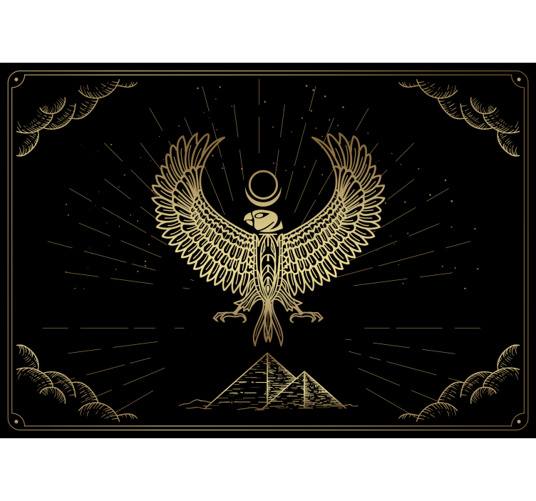 Fototapet animale design cu emblema vulturului - TenStickers