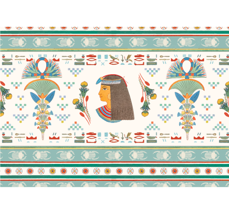 Fototapet arta profil de femeie egipteană - TenStickers