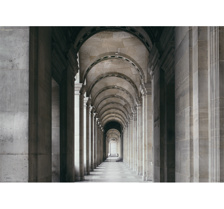 Fototapet 3d arcade de ciment vechi adâncime - TenStickers