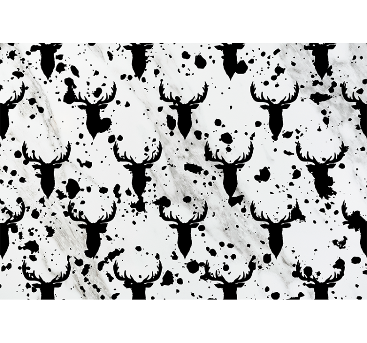 Fototapet animale model siluetă cerb - TenStickers