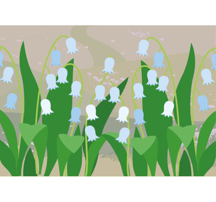 Fototapet cu flori înfloriri delicate - TenStickers