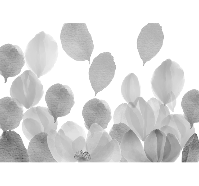 Fototapet maci design elegant cu frunze - TenStickers