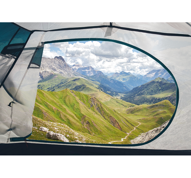 Fototapet peisaje peisaj montan verde - TenStickers