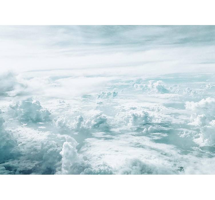 Fototapet cerul perspectiva orizontului înnorat - TenStickers