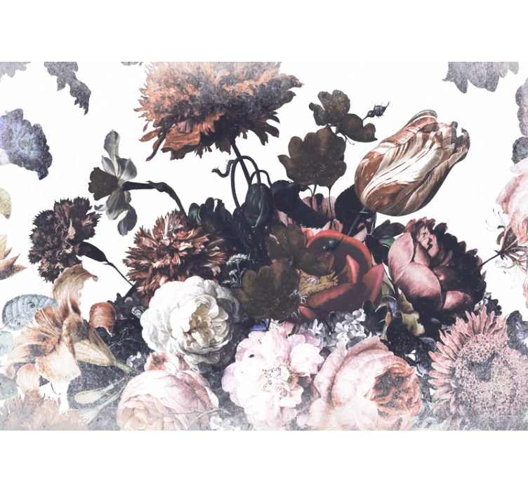 Fototapet cu flori design aranjament floral - TenStickers