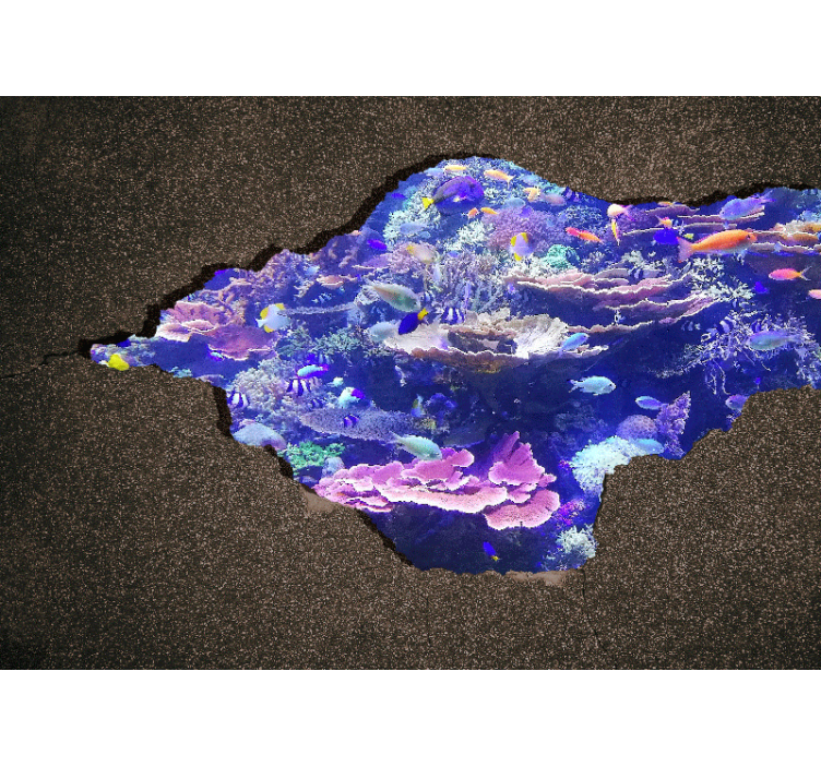 Fototapet natura peisaj coral sub valuri - TenStickers